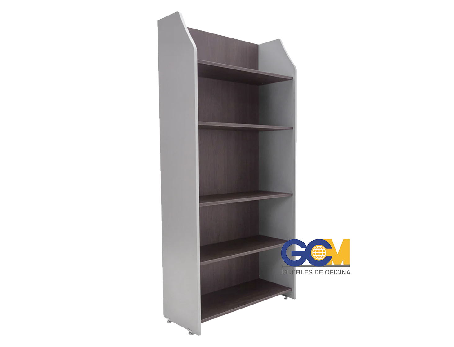 LIBRERO ABIERTO MARCA GCM 5 ENTREPA&Ntilde;OS 80X35X178 W/GRIS