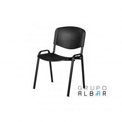SILLA VISITA MARCA ALBAR A-145 POLIPROPILENO NEGRO