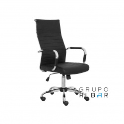 SILLON EJECUTIVO MARCA ALBAR GA-003A C/R CROMADA VINIL NG