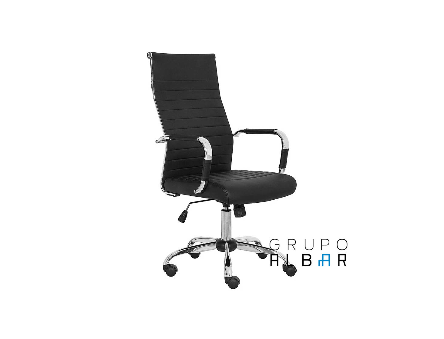SILLON EJECUTIVO MARCA ALBAR GA-003A C/R CROMADA VINIL NG