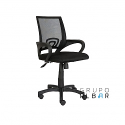 SILLA SECRETARIAL MARCA ALBAR LK-15NG C/MALLA NG