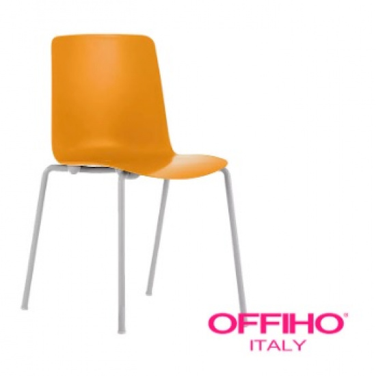 SILLA NARANJA DE VISITA OHV-100 OFFIHO