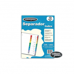 SEPARADOR INDEX 10 PIEZAS P1365 WILSON JONES