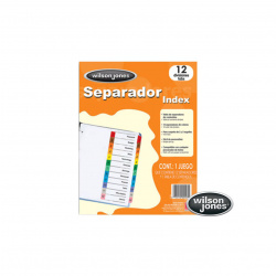 SEPARADOR INDEX 12 PIEZAS P1365  WILSON JONES