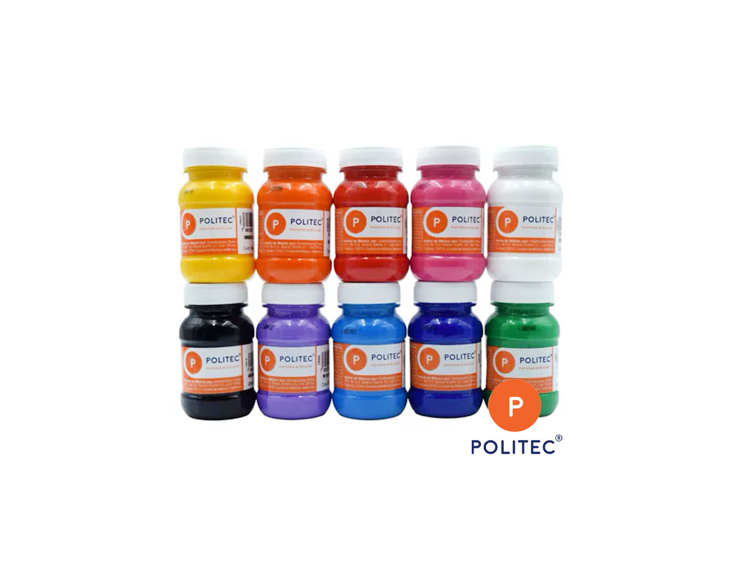 PINTURA ACRILICA 100 ML VARIOS COLORES POLITEC