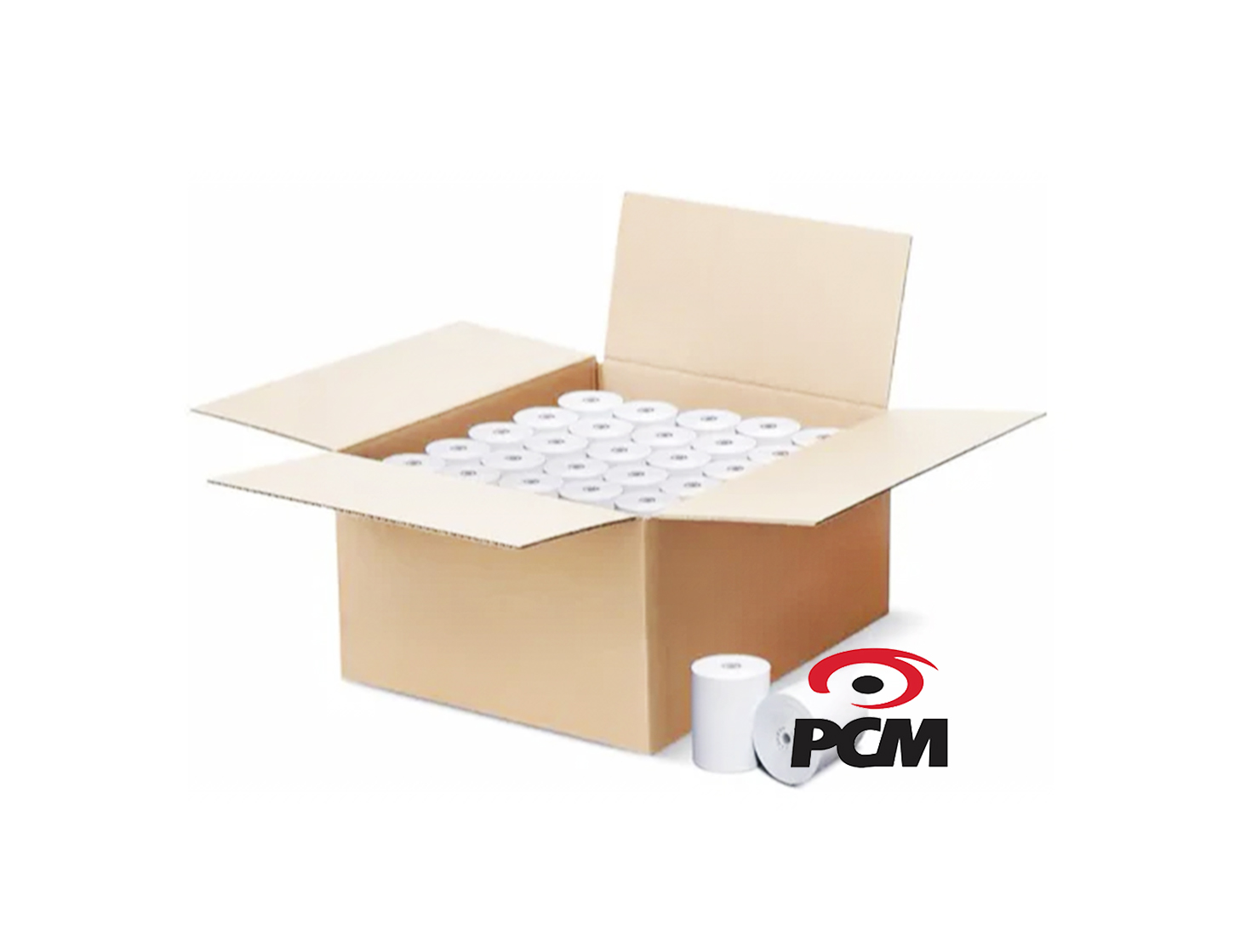 CAJA DE ROLLOS BOND 76X70MM 50 ROLLOS PCM