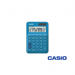 CALCULADORA CASIO MS-20UC 12 DIGITOS AZUL
