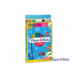 LAPICES DE COLORES PAPER MATE UNIPUNTA C/12PZS REDONDOS