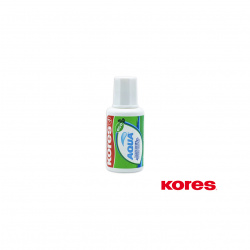 CORRECTOR LIQUIDO DE BROCHA 20ML BASE DE AGUA KORES