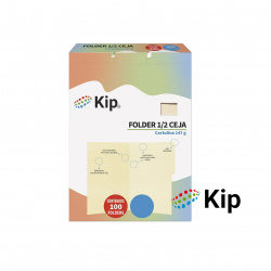 FOLDER CARTA CREMA 100 PIEZAS KIP