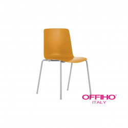 SILLA NARANJA DE VISITA OHV-100 OFFIHO