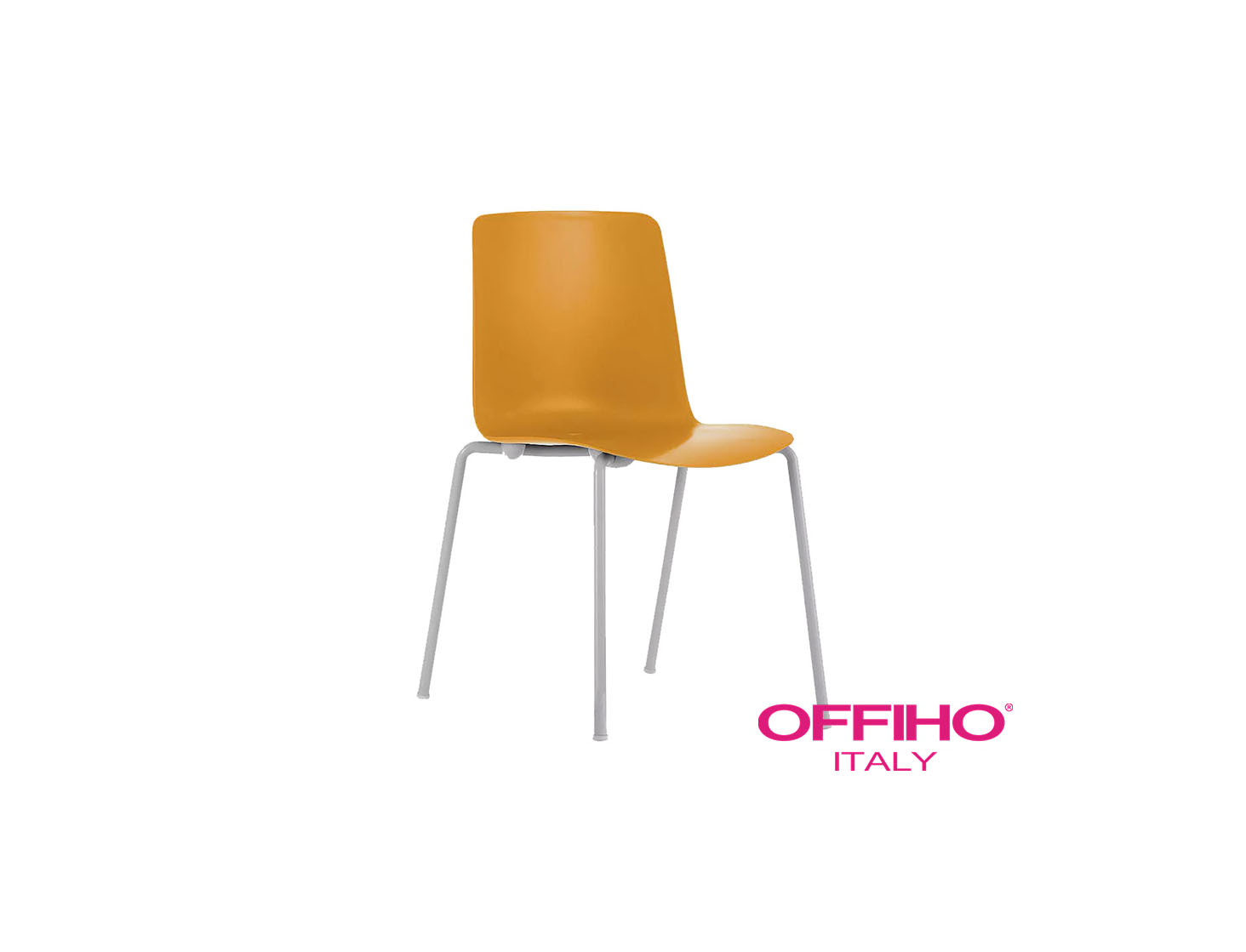 SILLA NARANJA DE VISITA OHV-100 OFFIHO