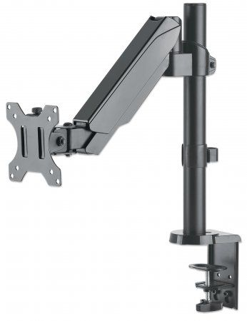 Soporte universal para monitor MANHATTAN  con pist&oacute;n a gas,  Soporta un monitor de 17