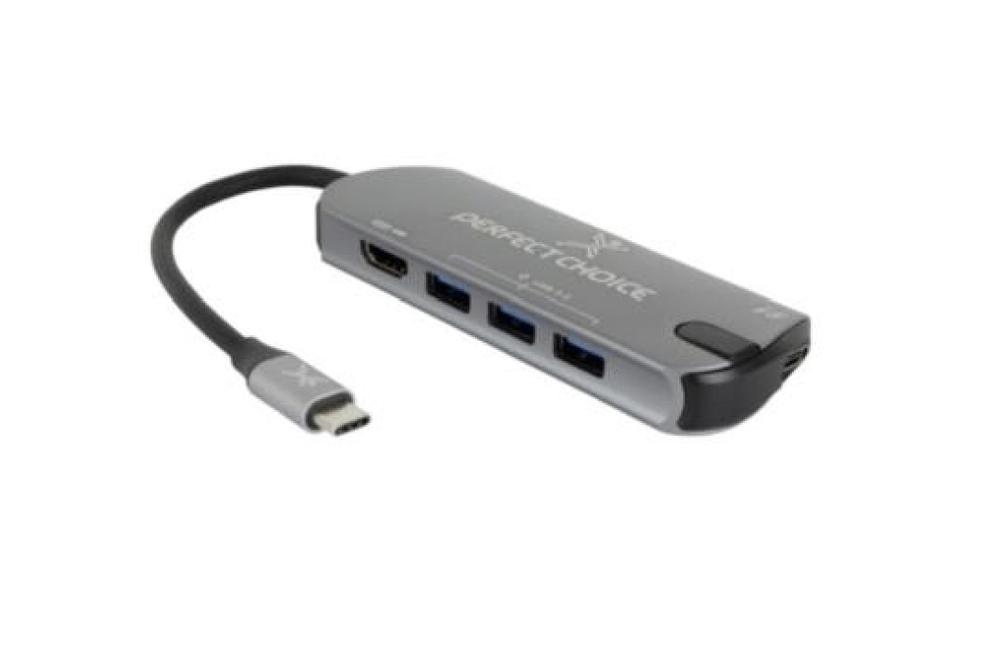 HUB 5 EN 1 USB-C PERFECT CHOICE PC-101246